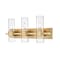 Z-Lite Lawson 3 Light Vanity, Rubbed Brass & Clear 343-3V-RB - alternate 1